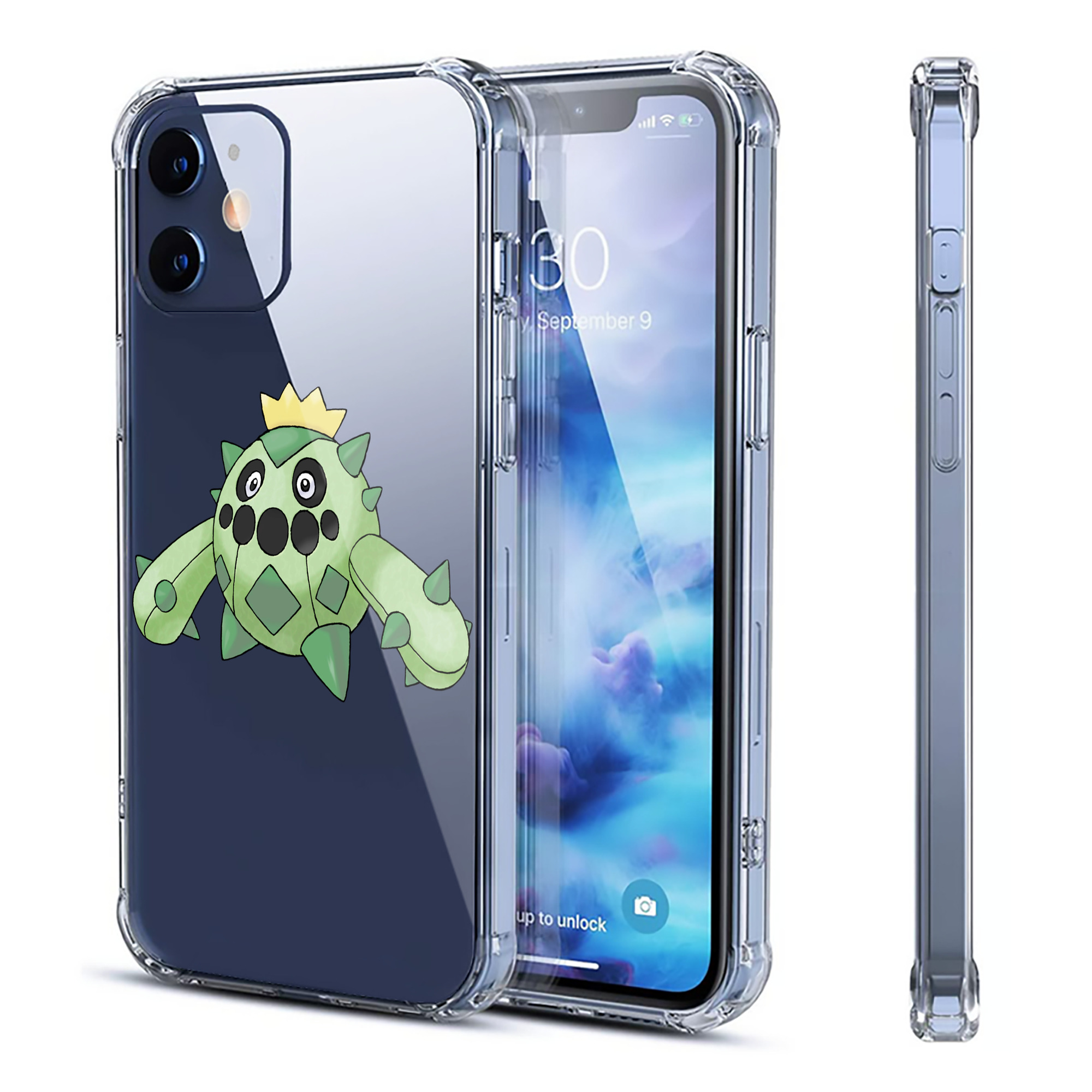 （画像用） ポケットモンスター Pokémon 【iPhone 12シリーズ対応】透明スマホケース（クリアソフトケース）